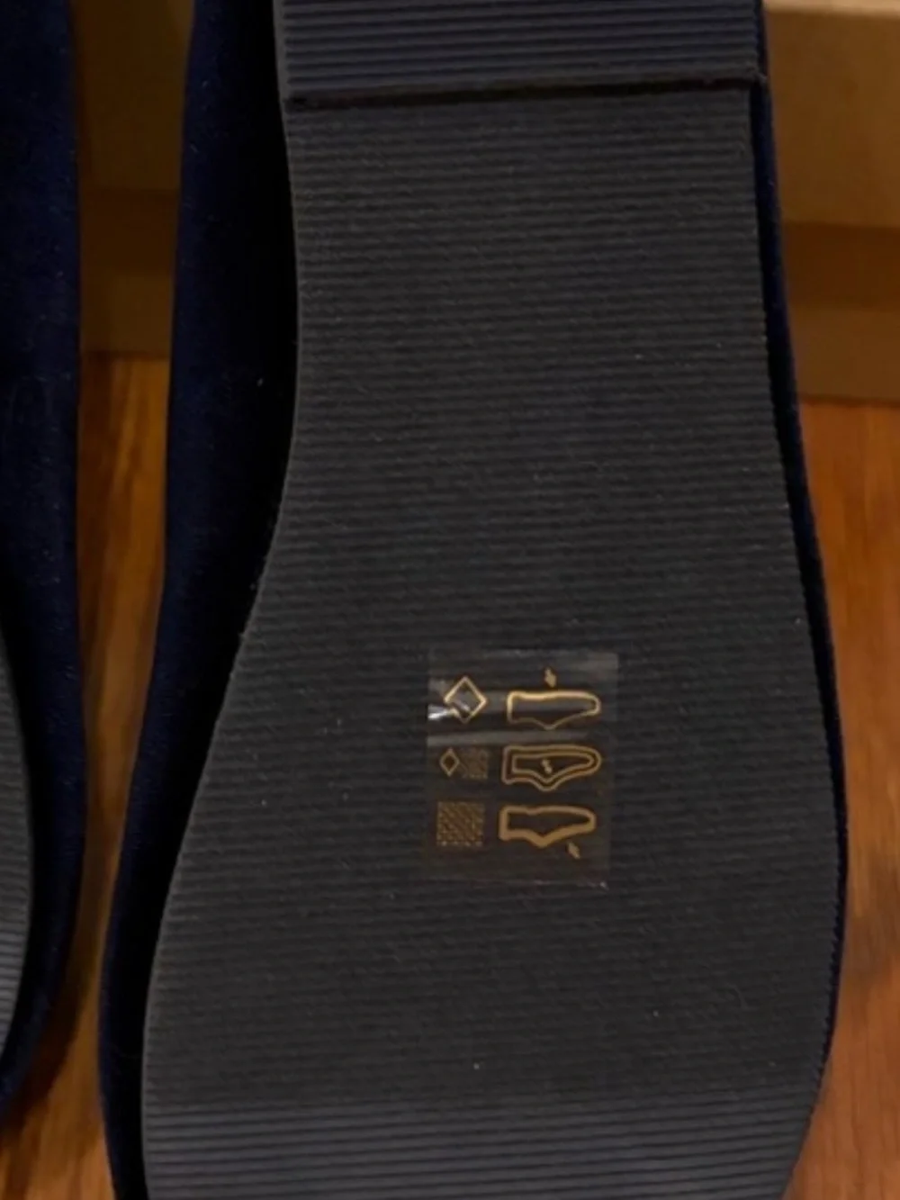 Crewcuts Navy Velvet Embroidered Zebra Slip-Ons